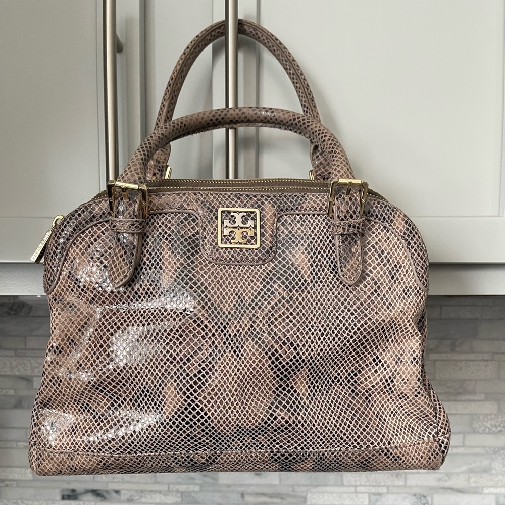 Tory Burch Catalina Snake Handbag